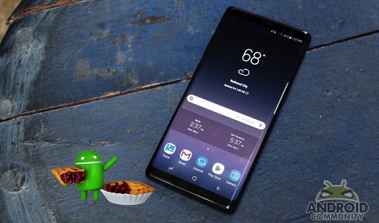 Android 9 Pie Galxy Note 4